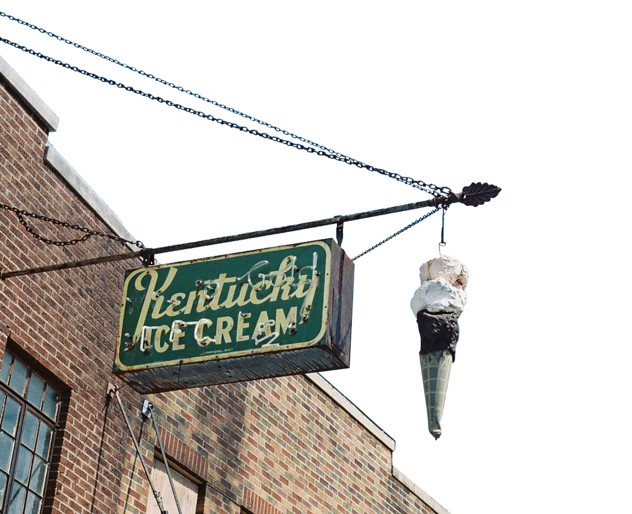 Kentucky ice cream shop sign